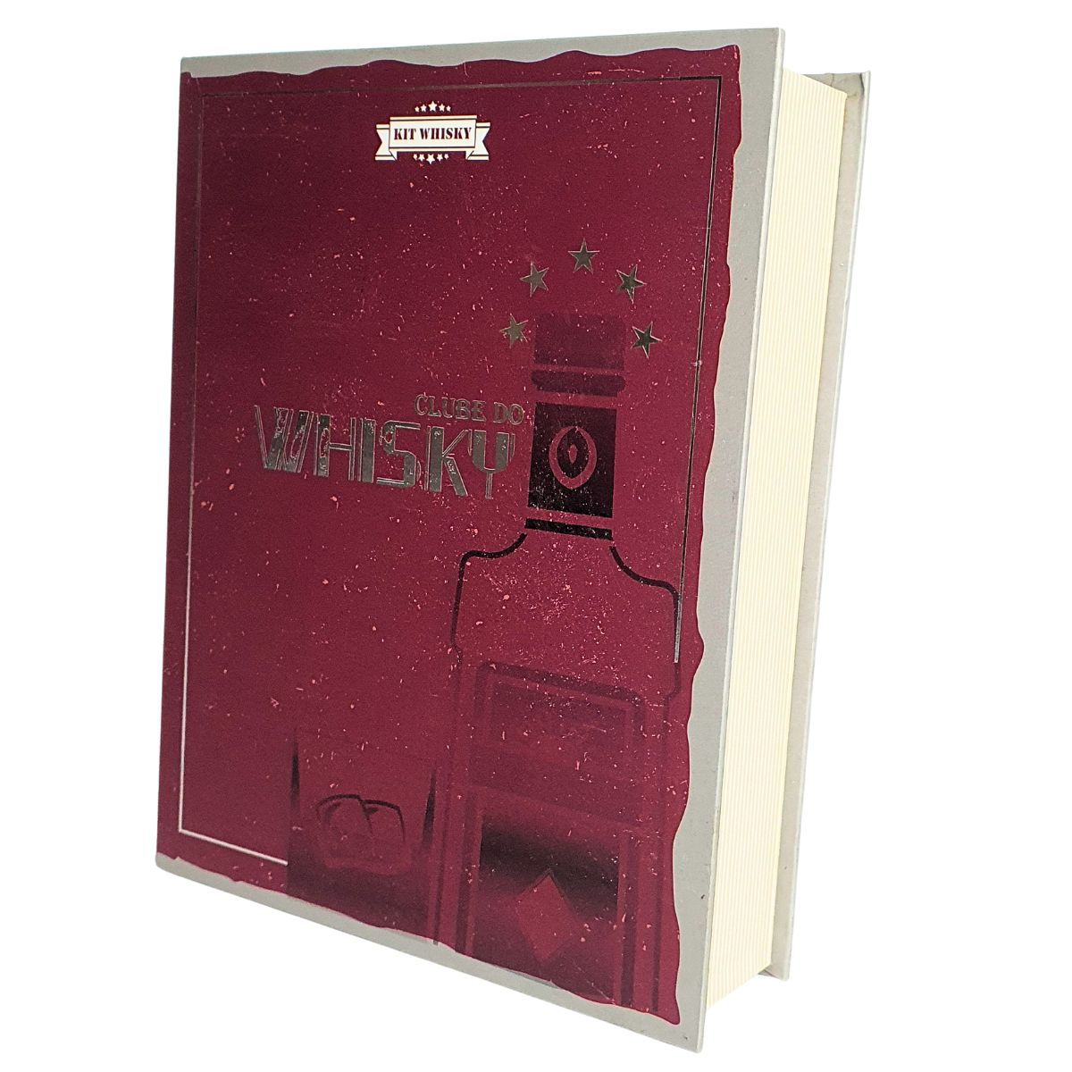 Kit Cantil De Bolso Copo/abridor/funil - Estojo Modelo Livro Kit Cantil De Bolso Copo/abridor/funil - Estojo Modelo Livro
